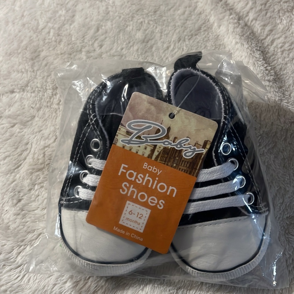 Black and White Baby Fashion Shoes